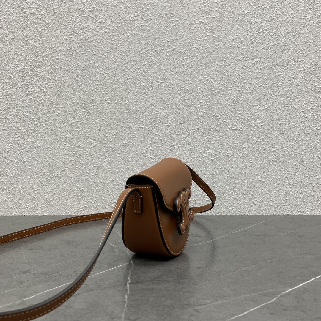 Celine Cuir Besace Mini Bag In Smooth Calfskin Shoulder Bag Tan 101303